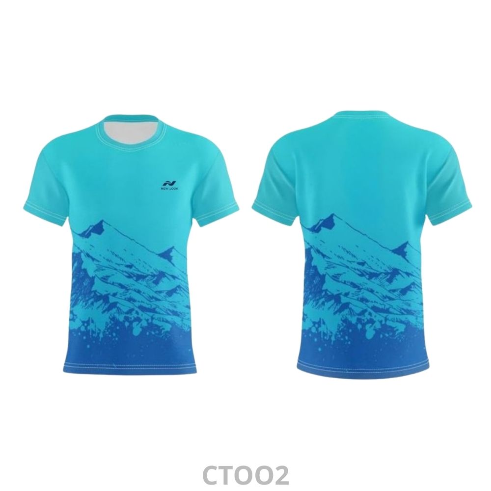 áo thể thao cổ tròn, thoáng khí